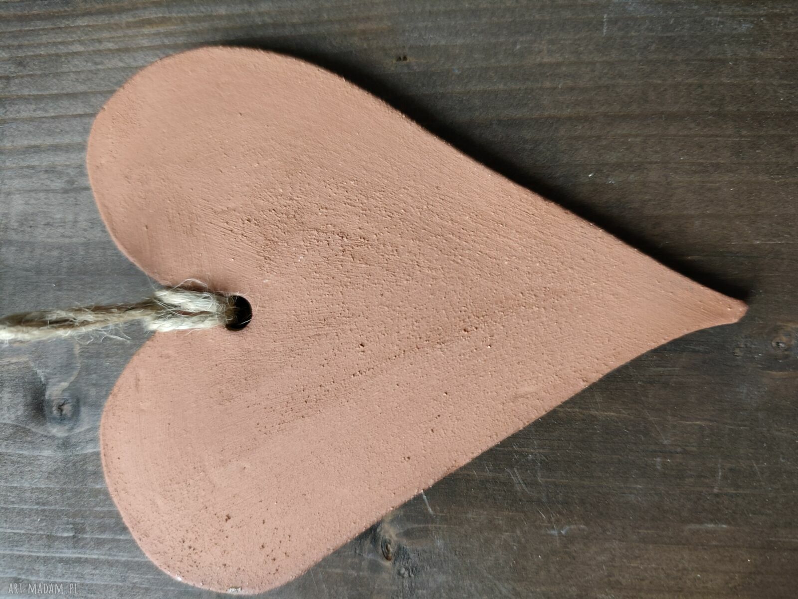 Serce ceramiczne - zawieszka ręcznie robiona