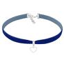 autorskie naszyjniki choker cornflower velvet