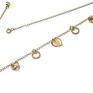 niepowtarzalne naszyjniki srebro choker /golden heart/ -