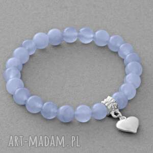 jade with heart in blue-violet