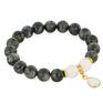 bransoletki jadeit moon jade & black labradorite set