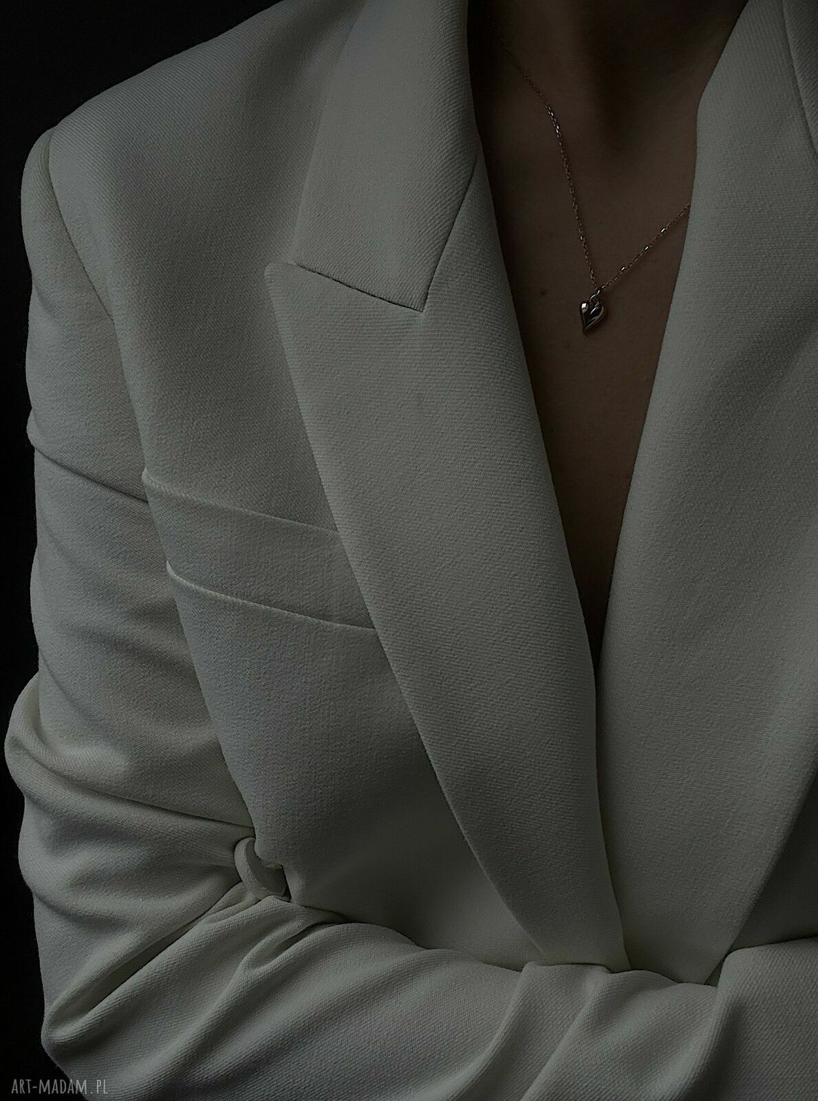 naszyjniki: Naszyjnik z małym serduszkiem z różowego złota hand made