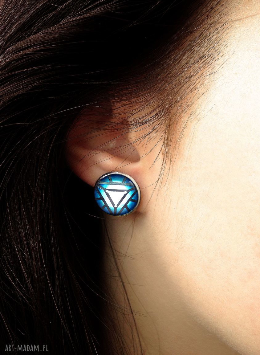 kolczyki: Serce reaktor Kolczyki sztyfty autorskie