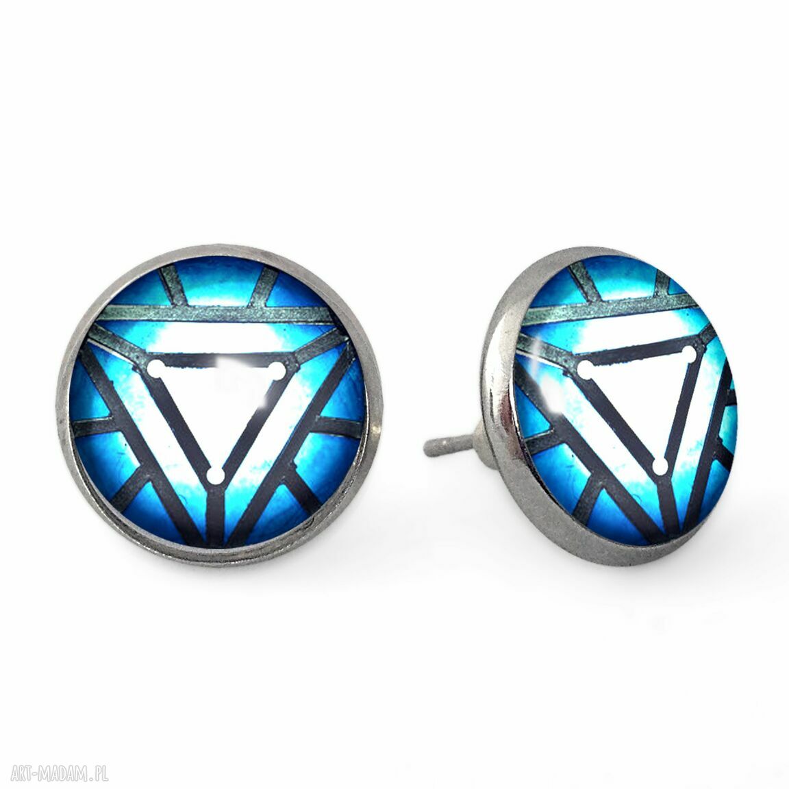 Serce reaktor kolczyki sztyfty stark wkręty ręcznie robione