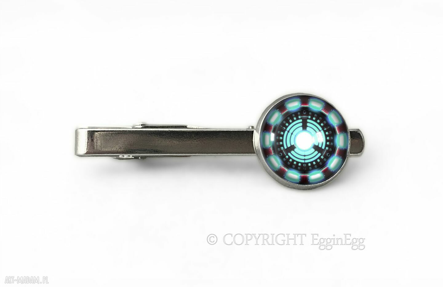 Serce reaktor spinka krawata stark superbohater ręcznie robiona
