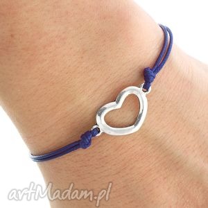 simply charm - navy blue twine with heart lavoga