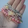 jadeity bransoletki srebro 925. rose heart