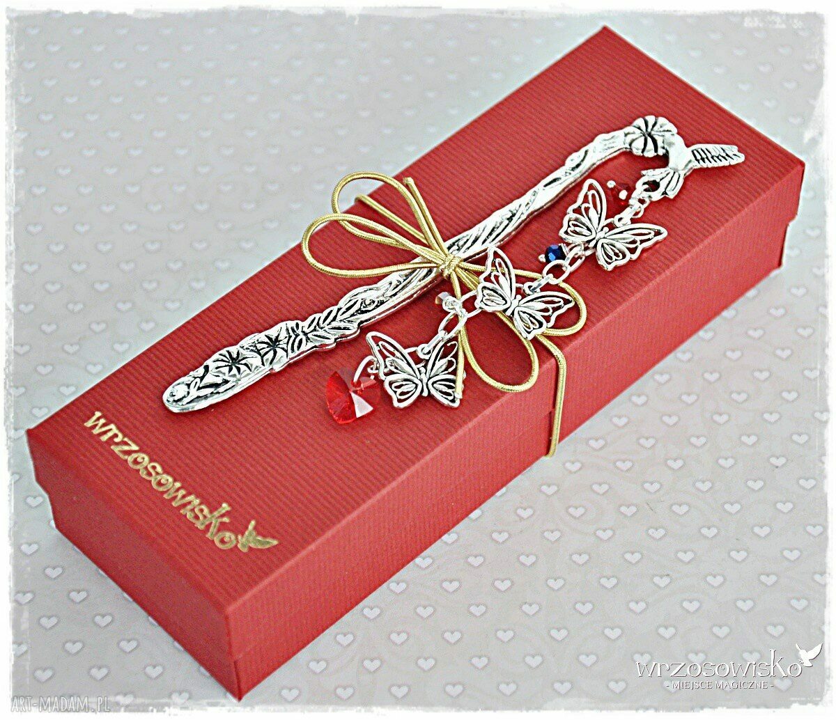 Zakochane motyle zakładka swarovskim książka prezent swarovski