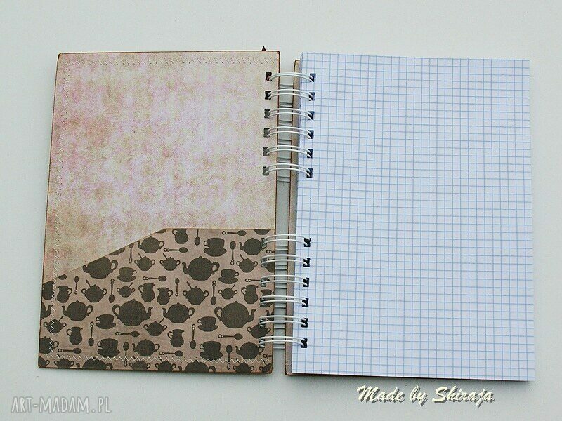 Przepiśnik A5 "Sernik z truskawkami" - kuchenny notes w stylu scrapbooking