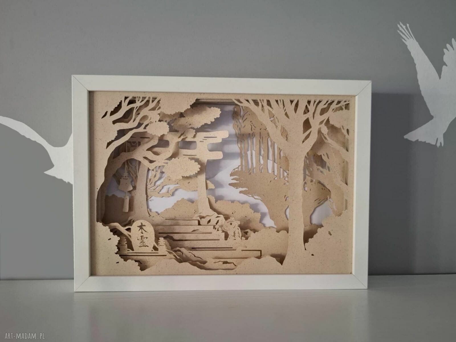 Shadowlamp "Japoński Las" - zrób shadowbox z LED i wycinaj swój własny las