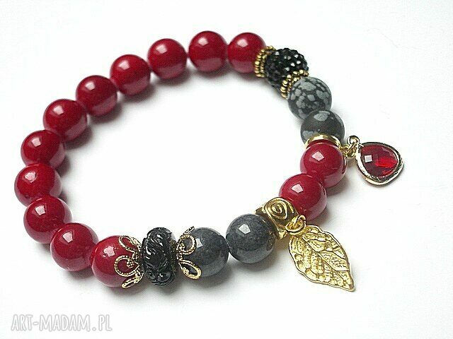Kolekcja rich red marmur jadeity shamballa projekt autorski