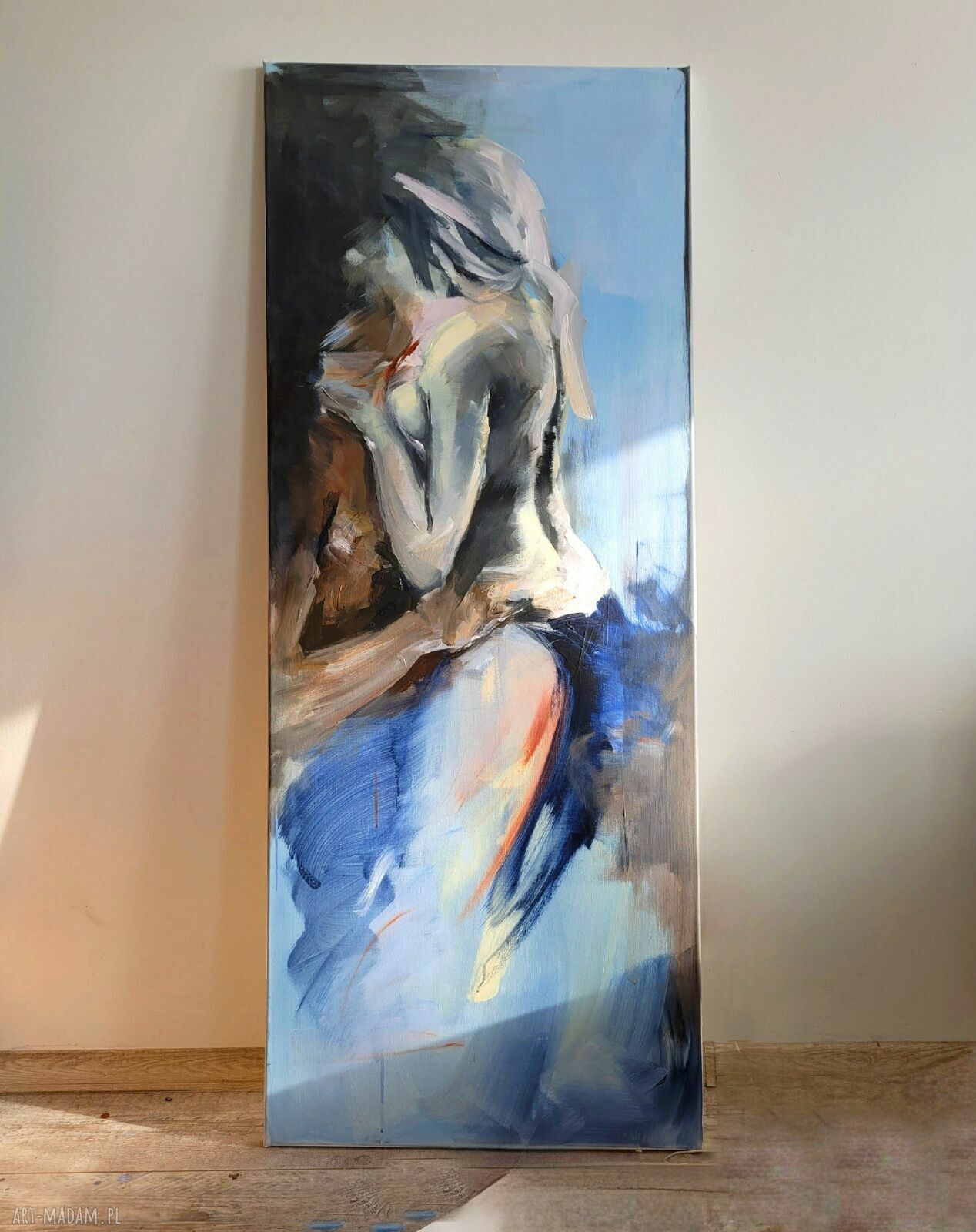 Obraz „Shezade” 130x60 - pastelowi kochankowie z motywem mężczyzna i kobieta
