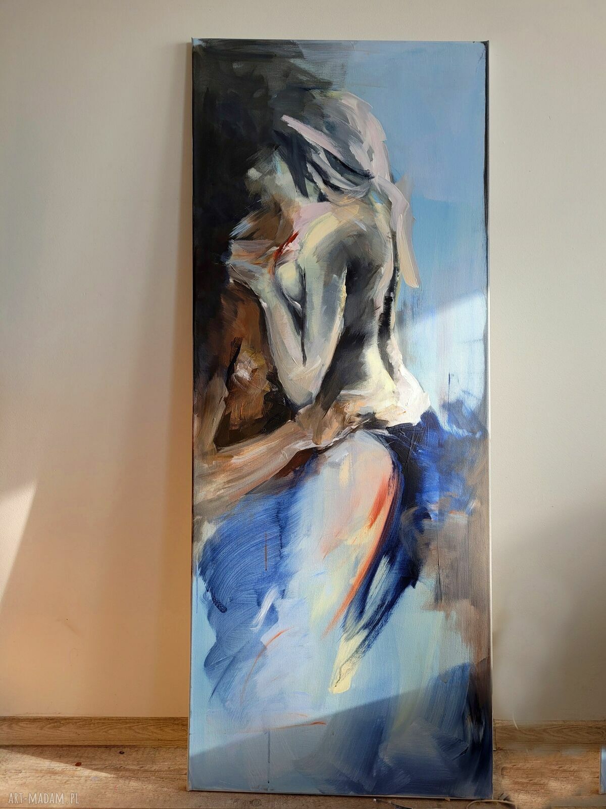 Obraz „Shezade” 130x60 - pastelowi kochankowie z motywem mężczyzna i kobieta