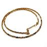 kamienie naturalne naszyjniki shine (hematyt gold) choker