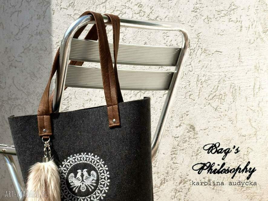 Shopper Bag z kitą w stylu folk!