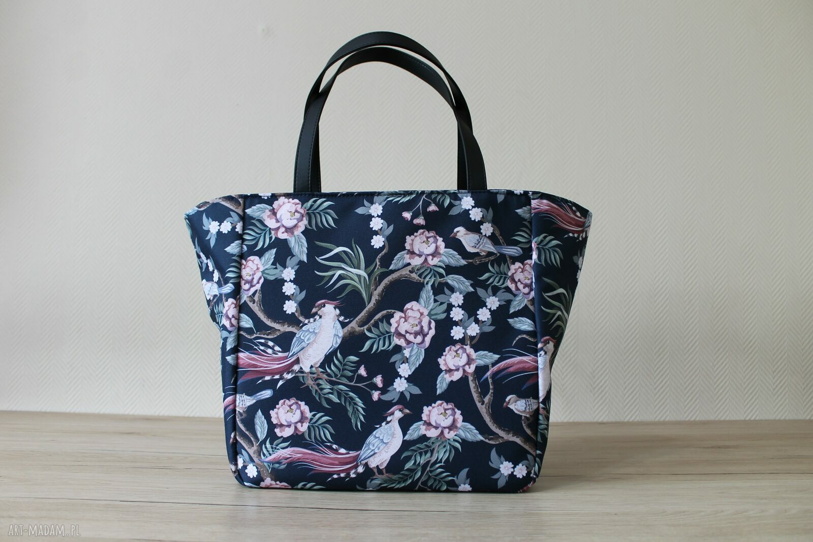 Shopper Bag - rajskie ptaki na ramię
