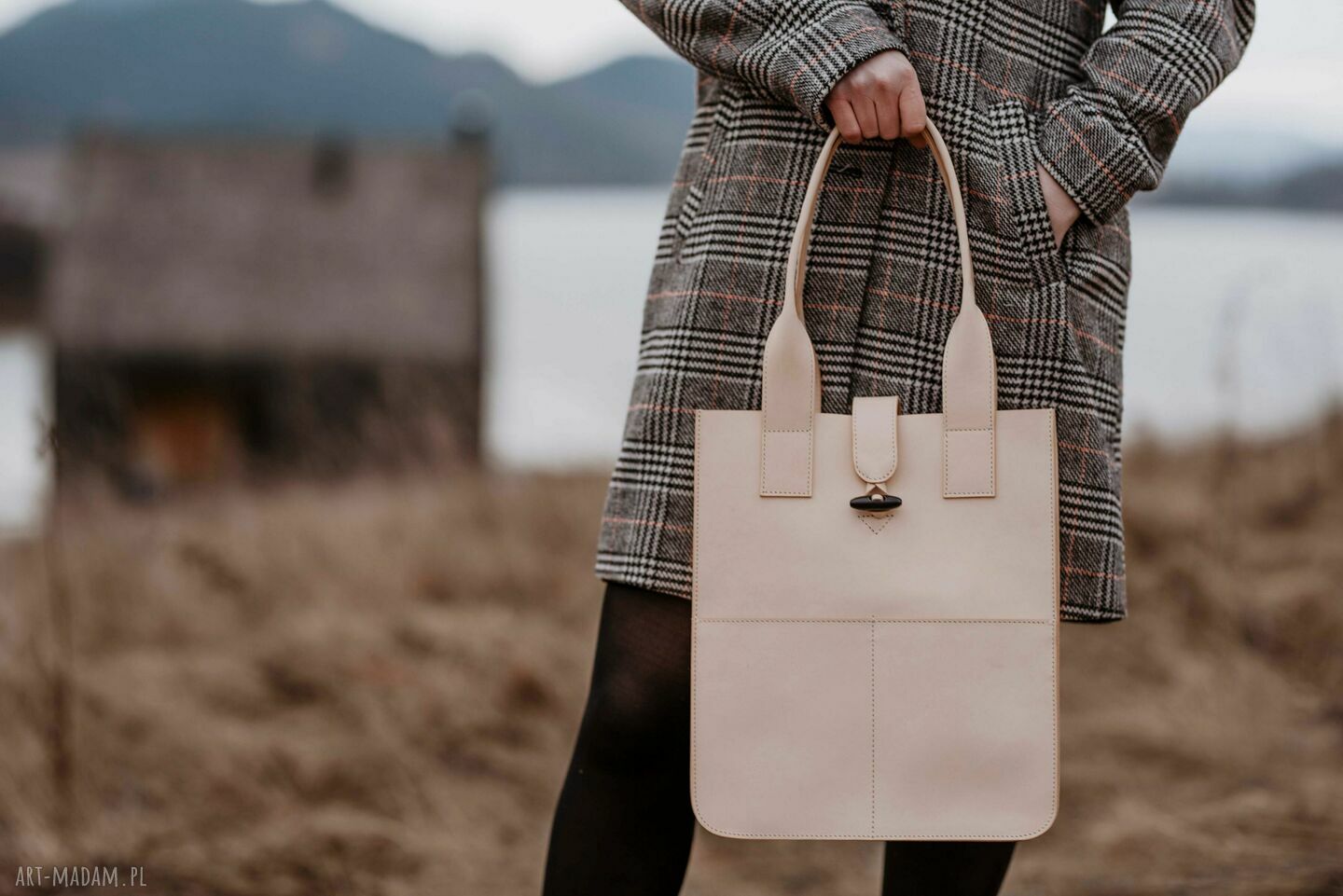 Shopper Natur - skórzana torba na ramię Crosna