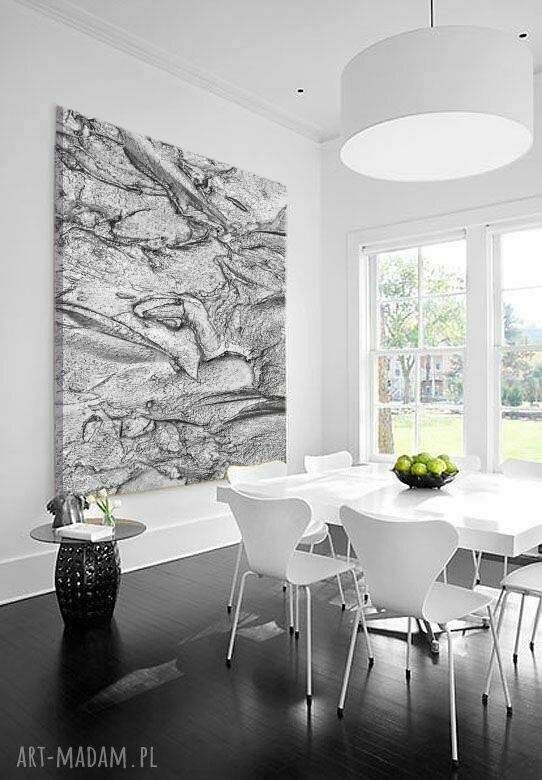 Silver Rock - wielkoformatowy obraz z metalicznym wykończeniem 100x150 cm