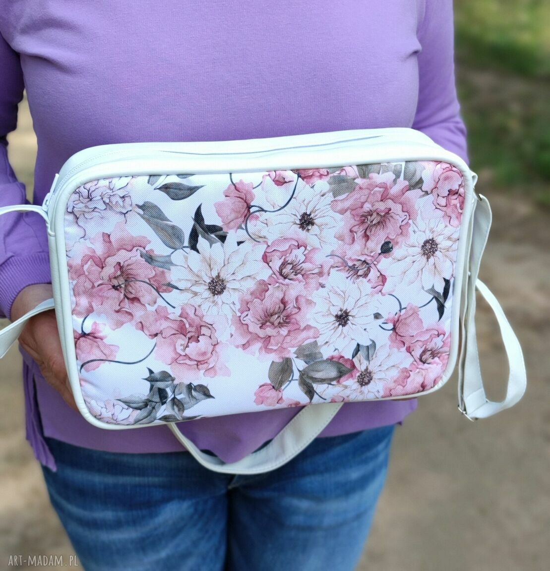 Single Bag - rustykalne ptaszki - torebka na ramię handmade