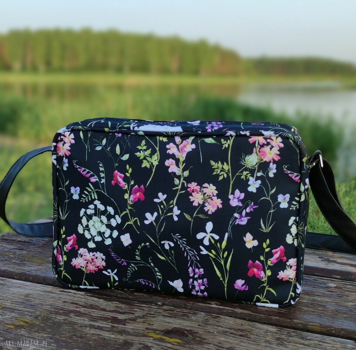 Single Bag - polne kwiaty: torebka na ramię handmade
