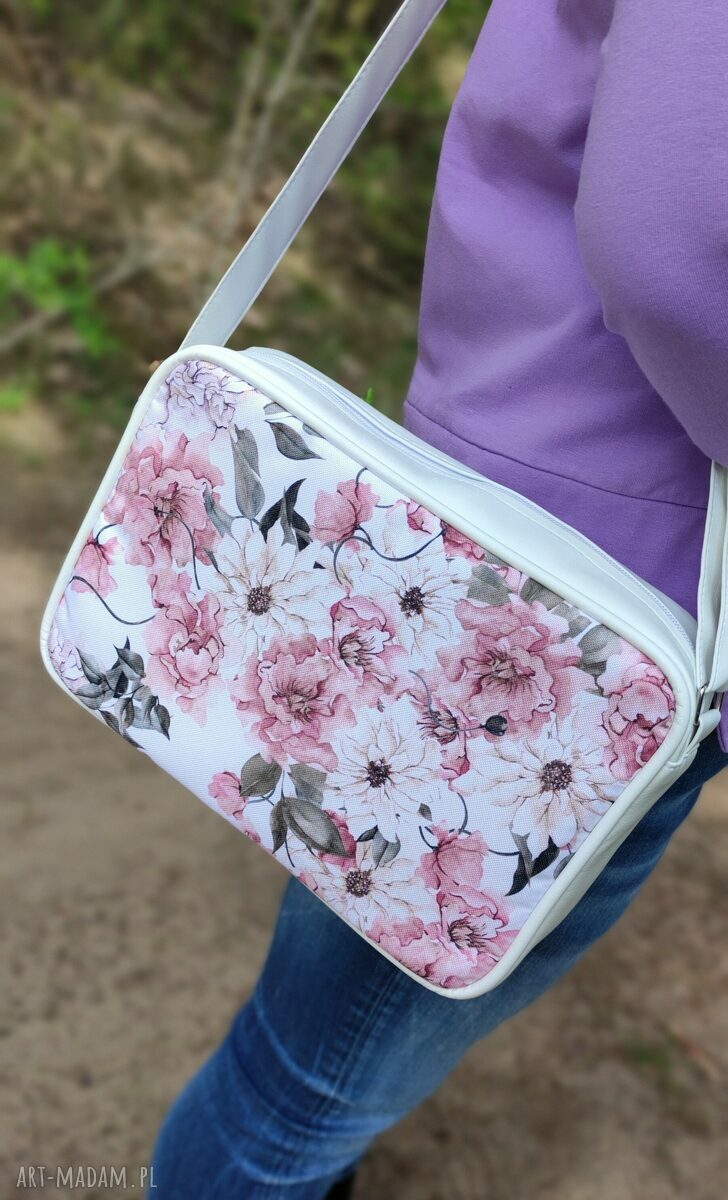 Single Bag - Ptak i owoc granatu, elegancka torebka na ramię