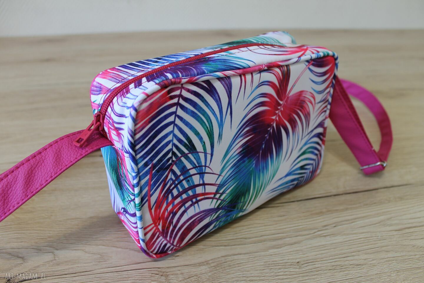 Single Bag - tropikalne liście, wodoodporna torebka na ramię
