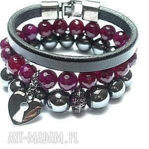 black and blackberries set - kolorowe bransoletki