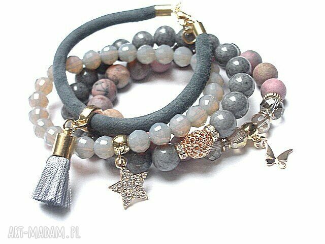 grey and antique pink vol. 12 /02.12.16/ set HandMade