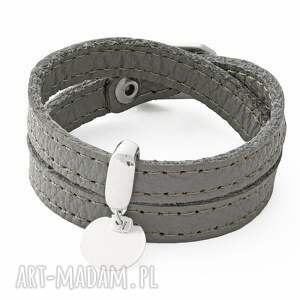 leather belt - gray with coin lavoga