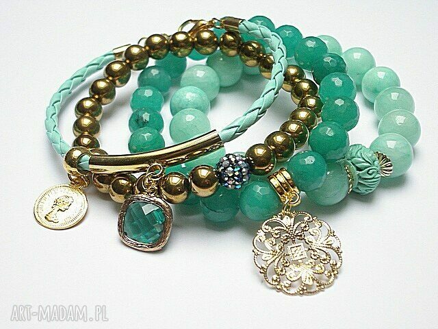 MINT AND GOLD SET Autorskie