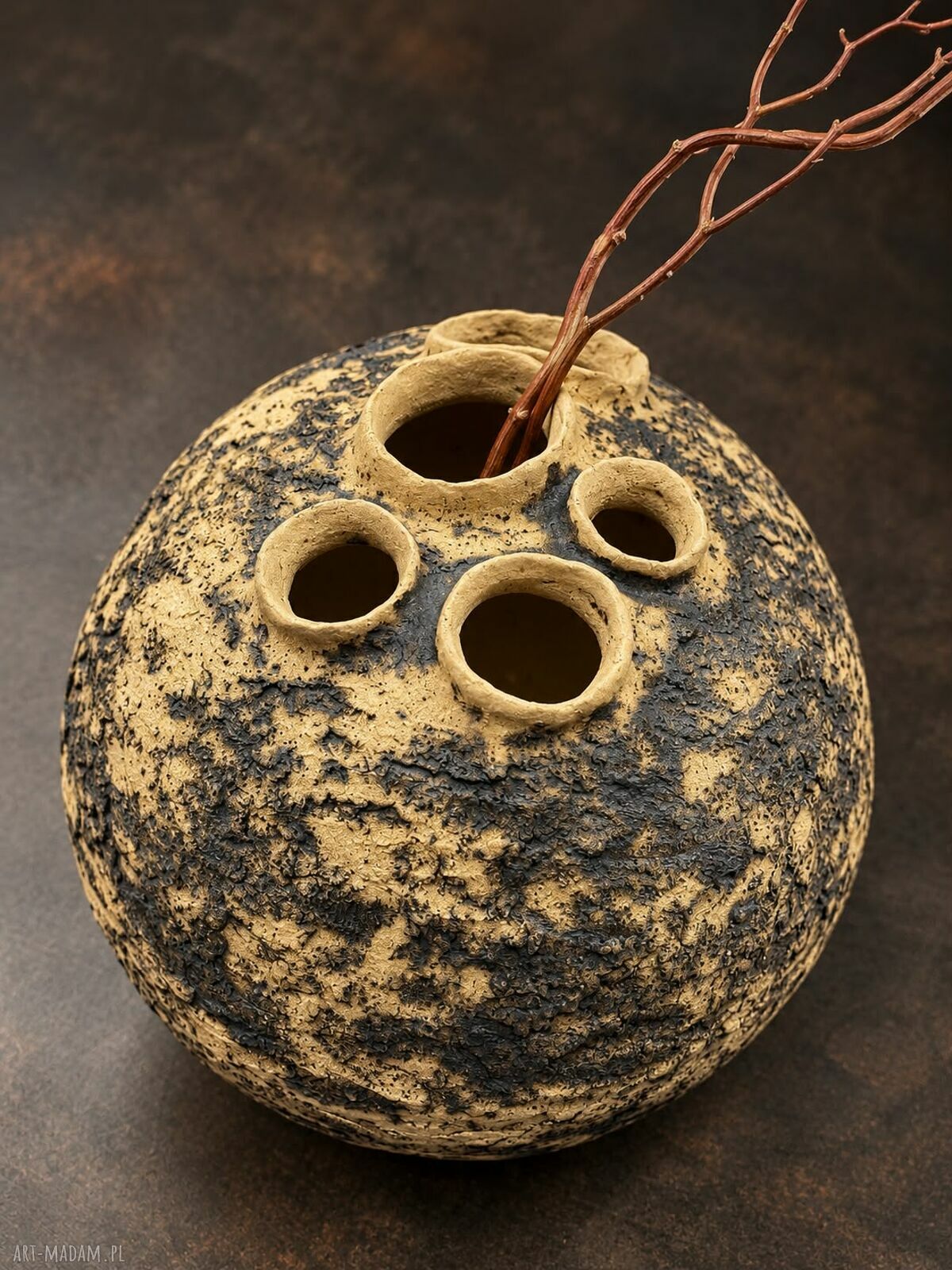 Skorupa Ziemi - ręcznie wykonany wazon ceramiczny