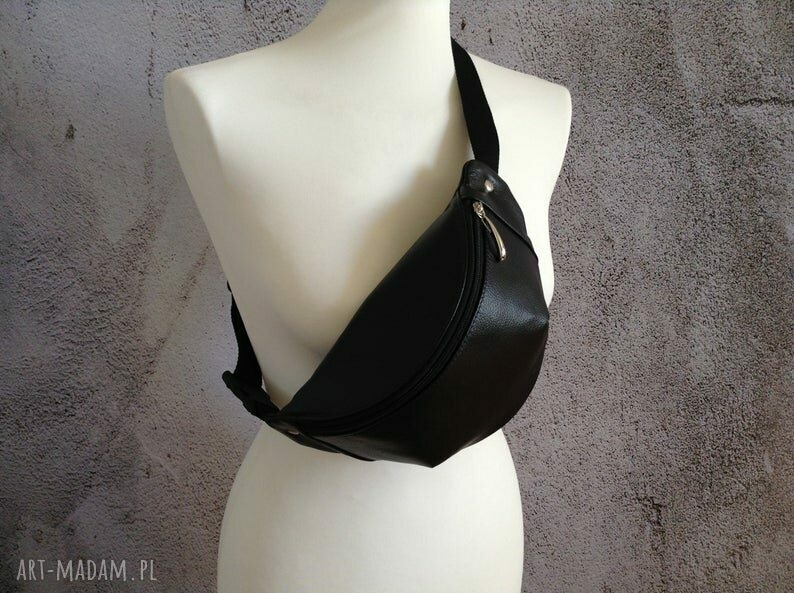 Nerka saszetka handmade sold black leather