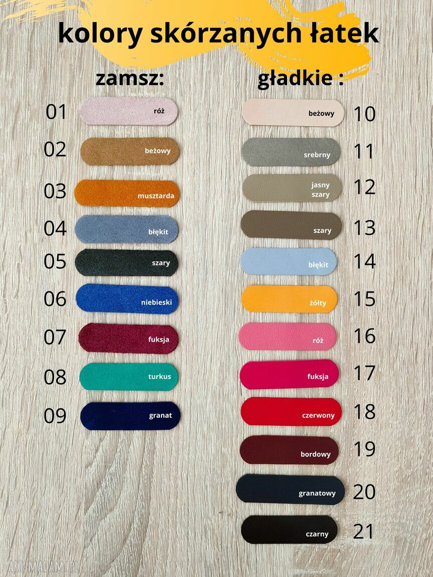 Skórzana zakładka do książki z imieniem - personalizowany prezent z kolorową pętelką