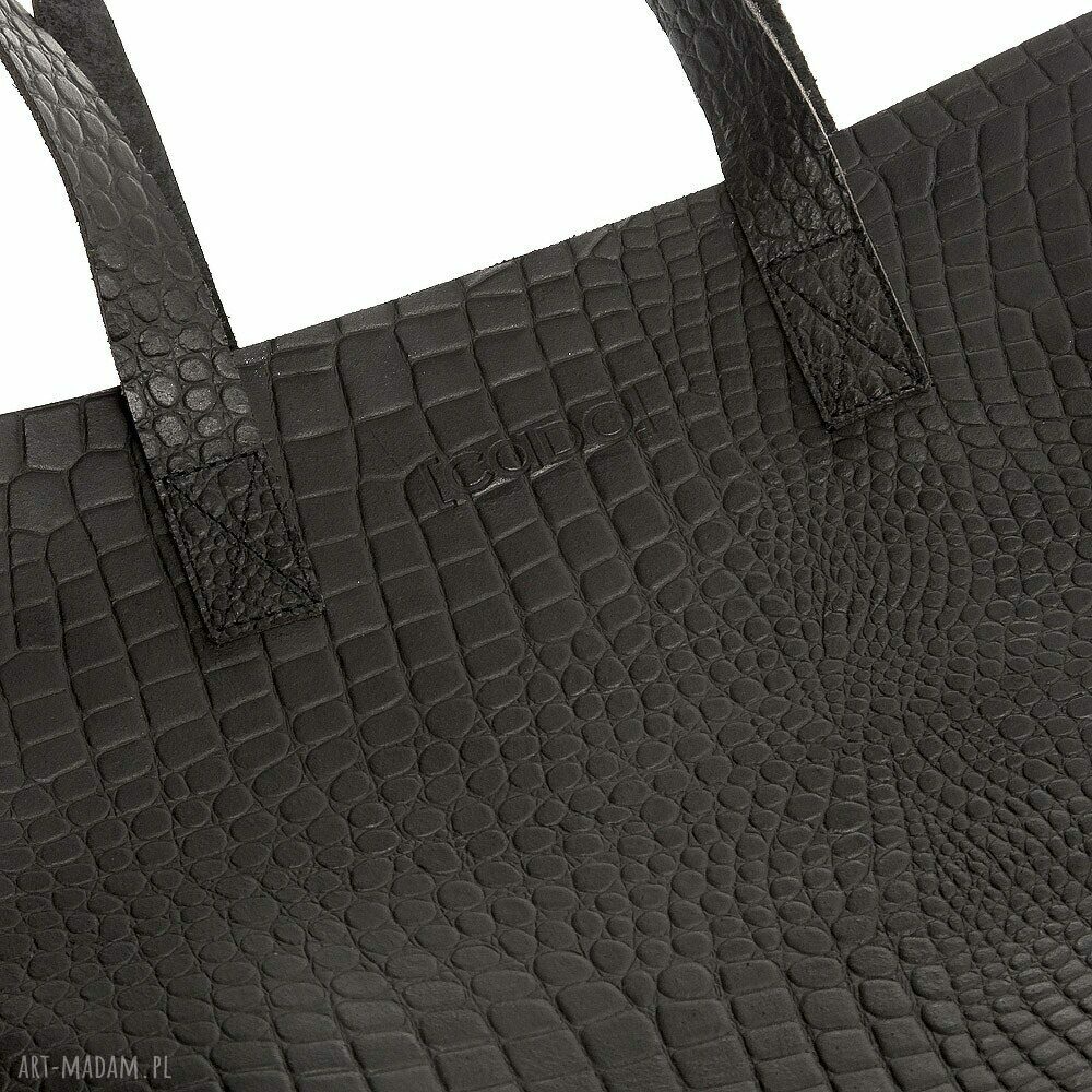Skórzana Torba Damska SHOPPER SNAKE