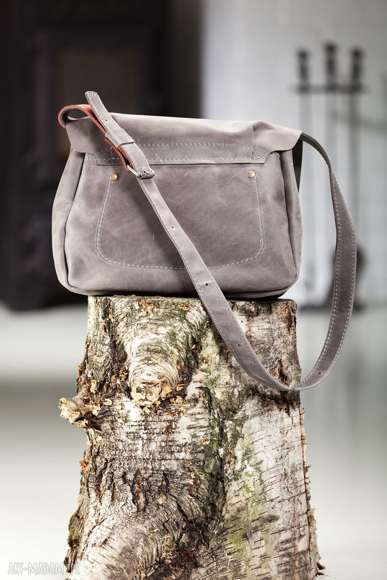 Ręcznie robiona torba skórzana NavahoClothing - podróżna teczka w stylu vintage