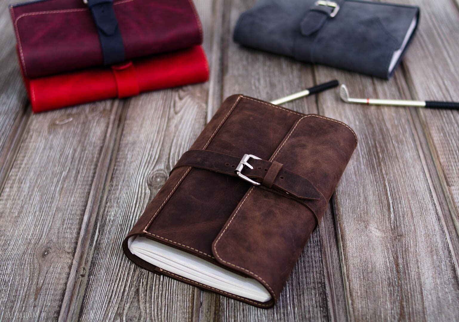 Skórzane ETUI na dziennik, tablet, e-book oraz okładka na notes