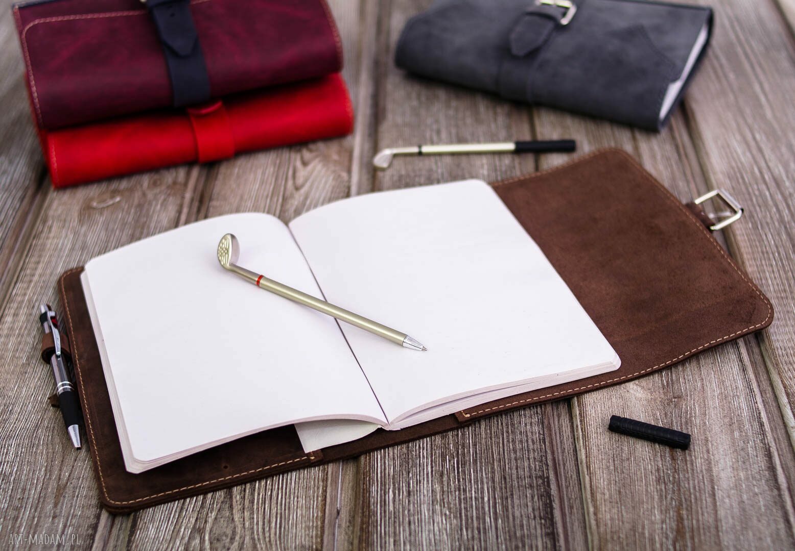 Skórzane ETUI na dziennik, tablet, e-book oraz okładka na notes