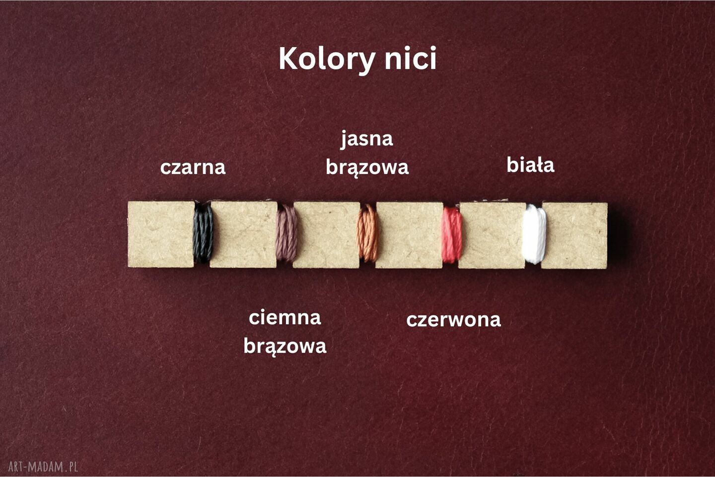 Skórzany brelok do Apple AirTag z włoskiej skóry Buttero bordowy - prezent personalizowany