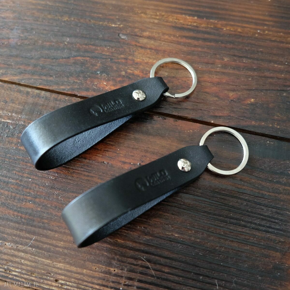 Skórzany brelok na klucze personalizowany z naturalnej skóry