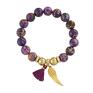 handmade bransoletki caesar violet jasper. 75,00