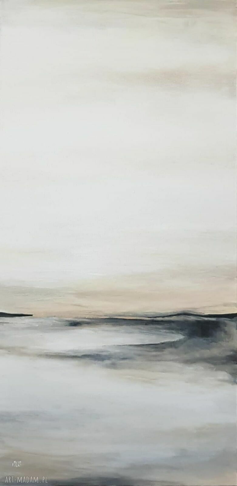 Śladami wiatru - nowoczesny obraz akrylowy 100x50 cm na płótnie