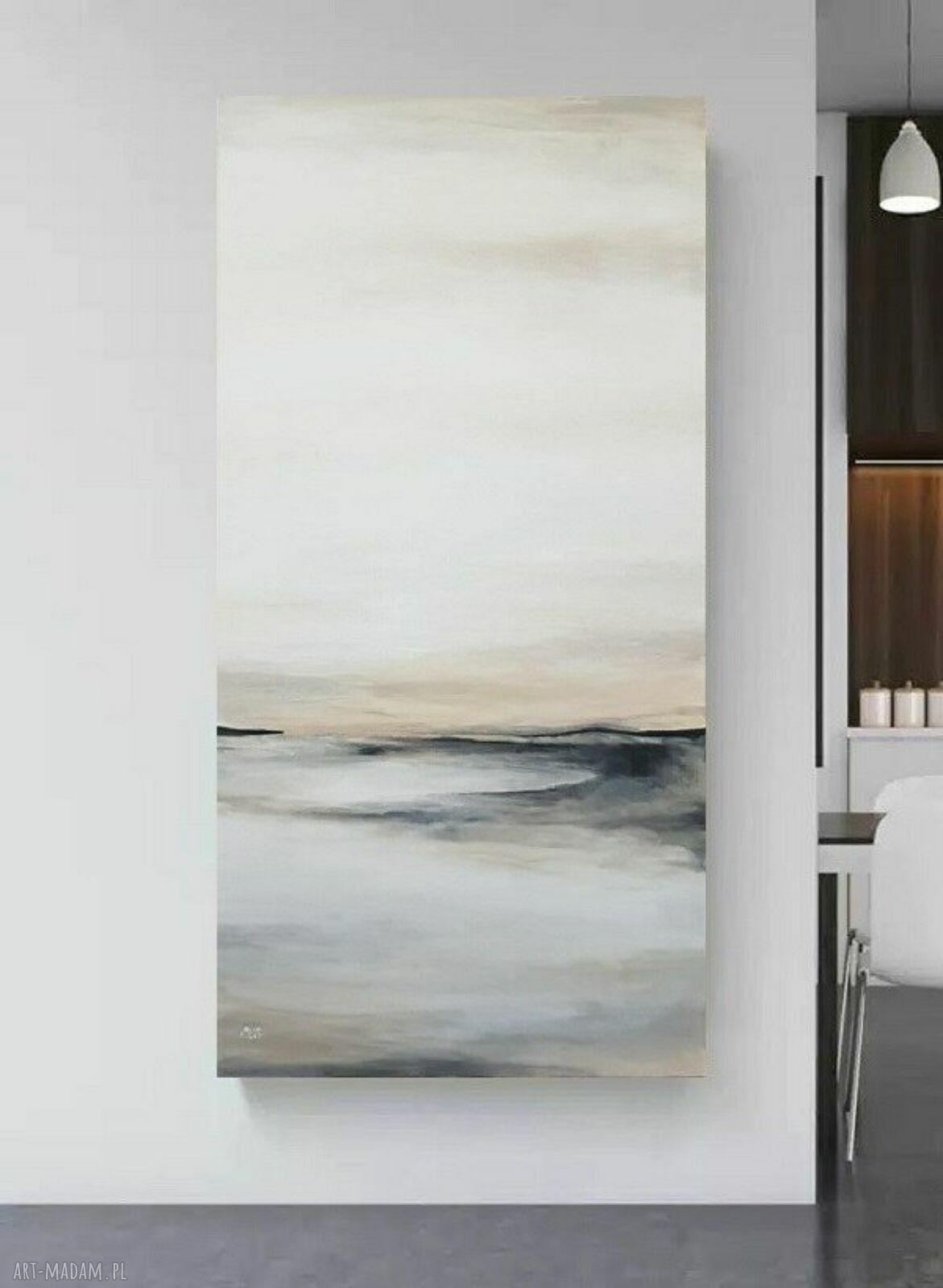 Śladami wiatru - nowoczesny obraz akrylowy 100x50 cm na płótnie