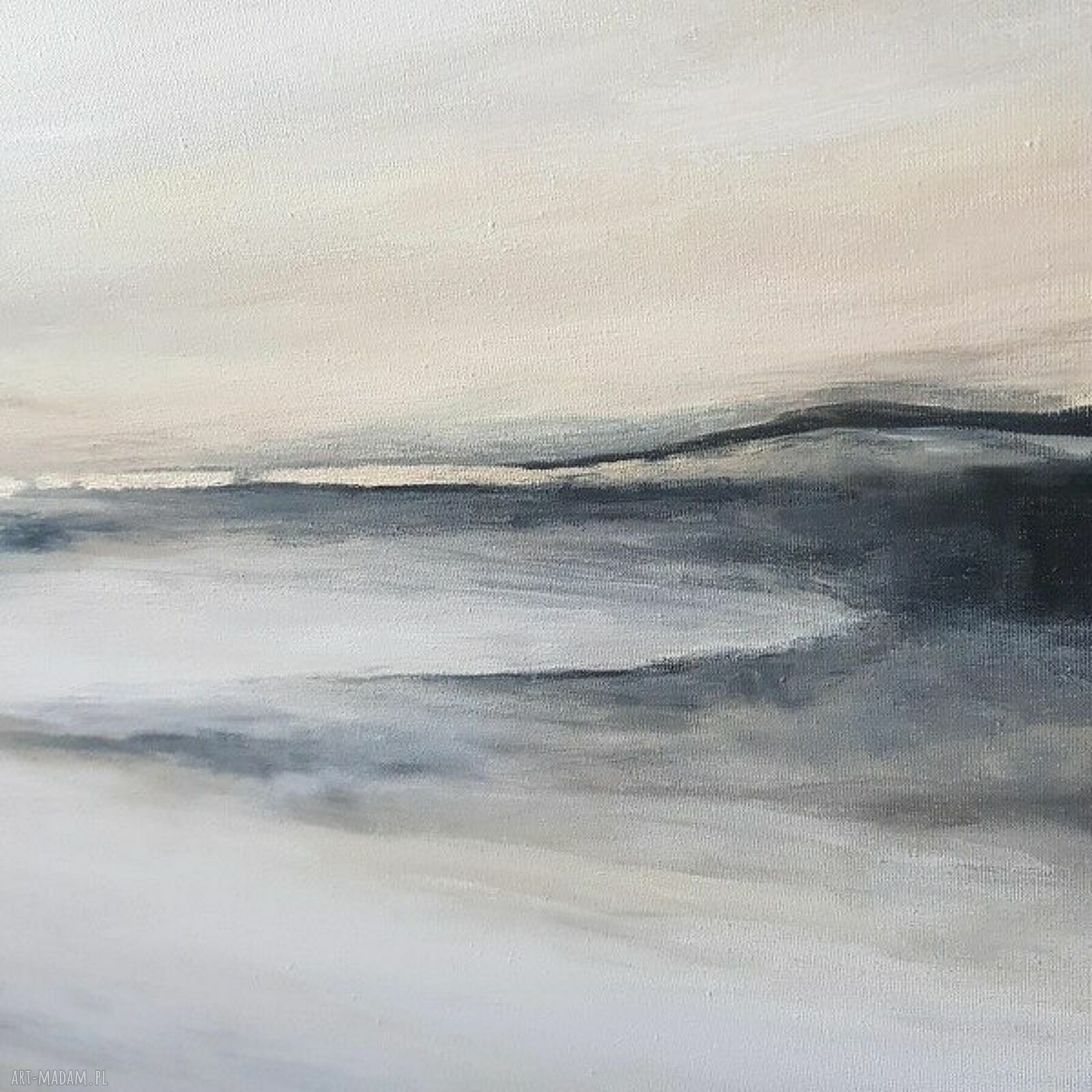 Śladami wiatru - nowoczesny obraz akrylowy 100x50 cm na płótnie
