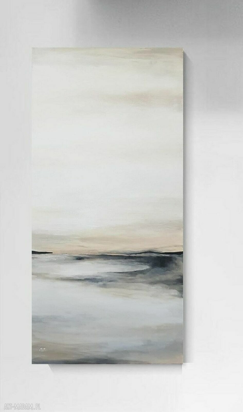 Śladami wiatru - nowoczesny obraz akrylowy 100x50 cm na płótnie