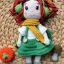 autorskie lalki śliczna szydełkowa lalka jesieniara