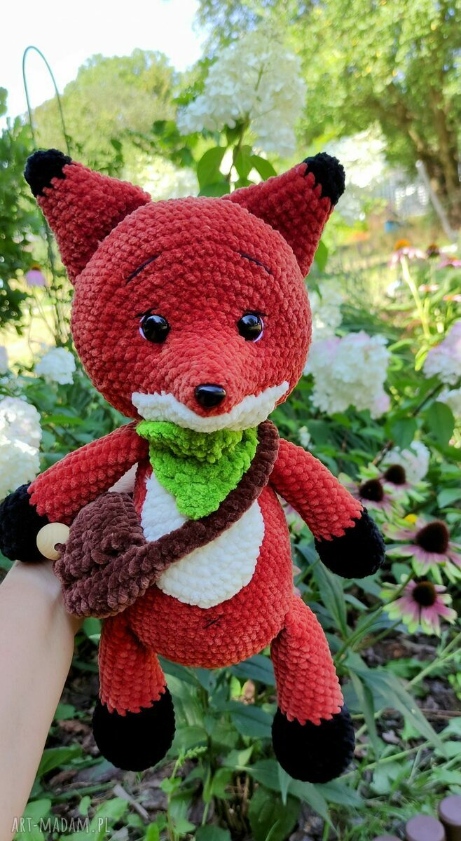 maskotki: Śliczny lisek handmade