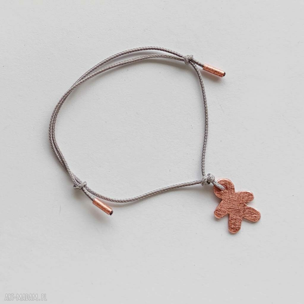Słodki Pamperek - bransoletka handmade z miedzi i sznurka
