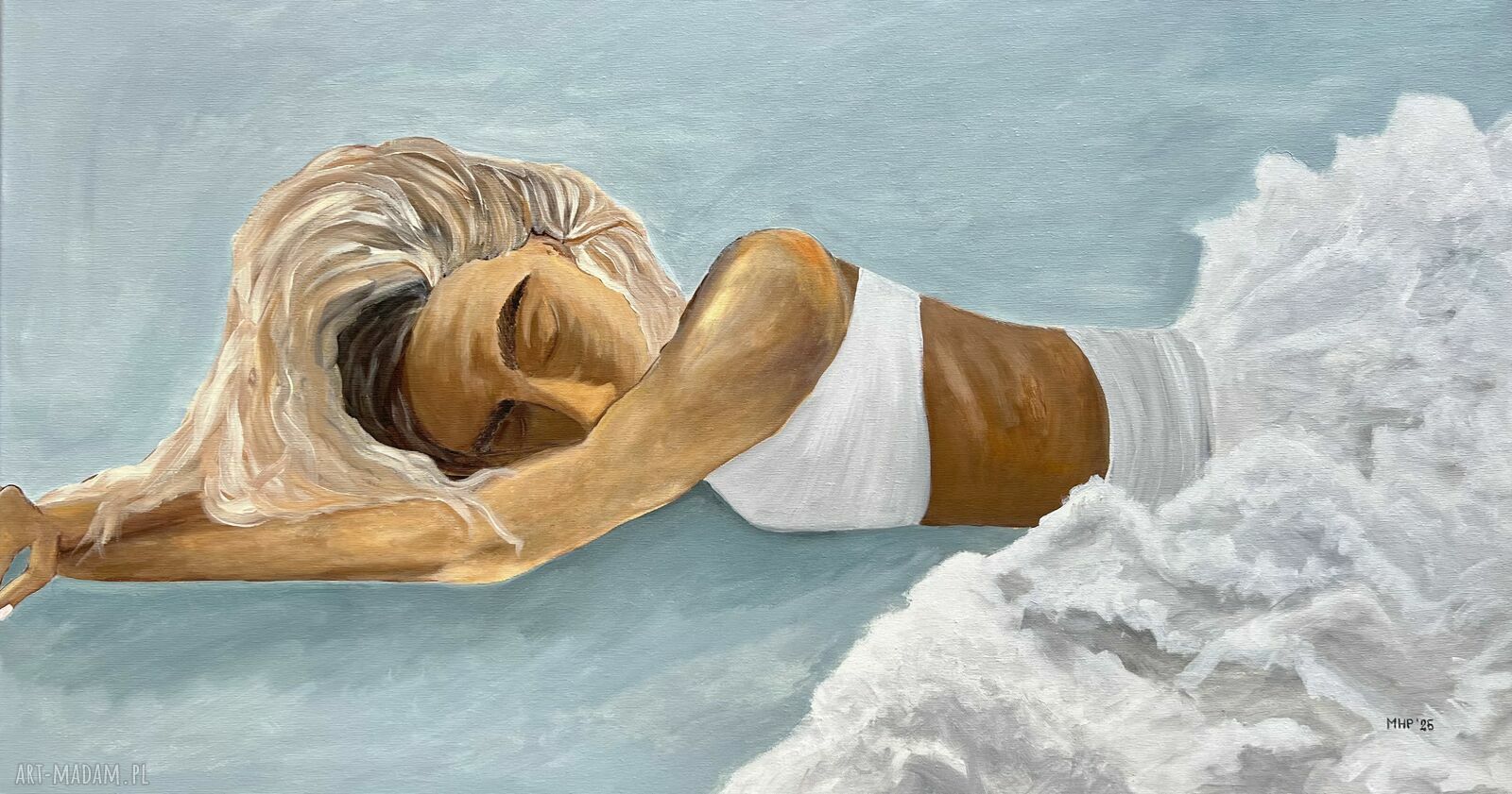 Słodkich snów - obraz balerina 60x110 cm z cyklu „Madison. Namalowałam piosenki”