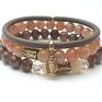 handmade bransoletki alloys collection peach and brown /08 2014/ set