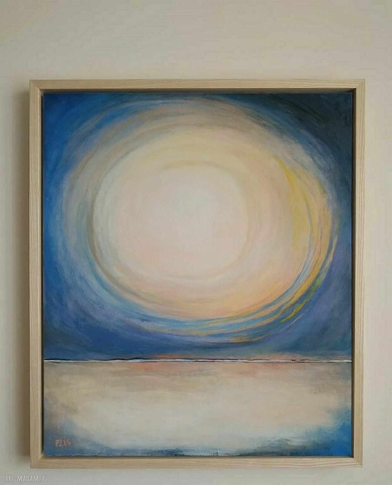 SŁONECZNY DZIEŃ - obraz akrylowy pejzaż 60/50 cm, gotowy do zawieszenia